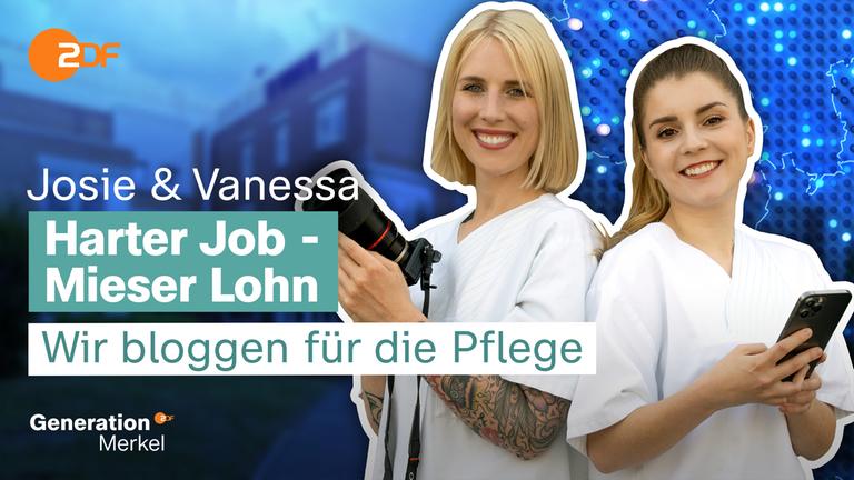 Vanessa Schulte und Josie Seiler beide sind Auszubildende der Gesundheits- und Krankenpflege.