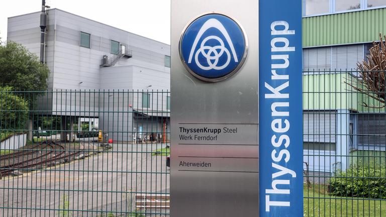 Das Stahlwerk von ThyssenKrupp Steel in Kreuztal