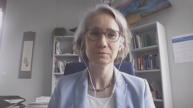 China-Expertin Prof. Kirstin Shi-Kupfer zugeschaltet ins Studio.