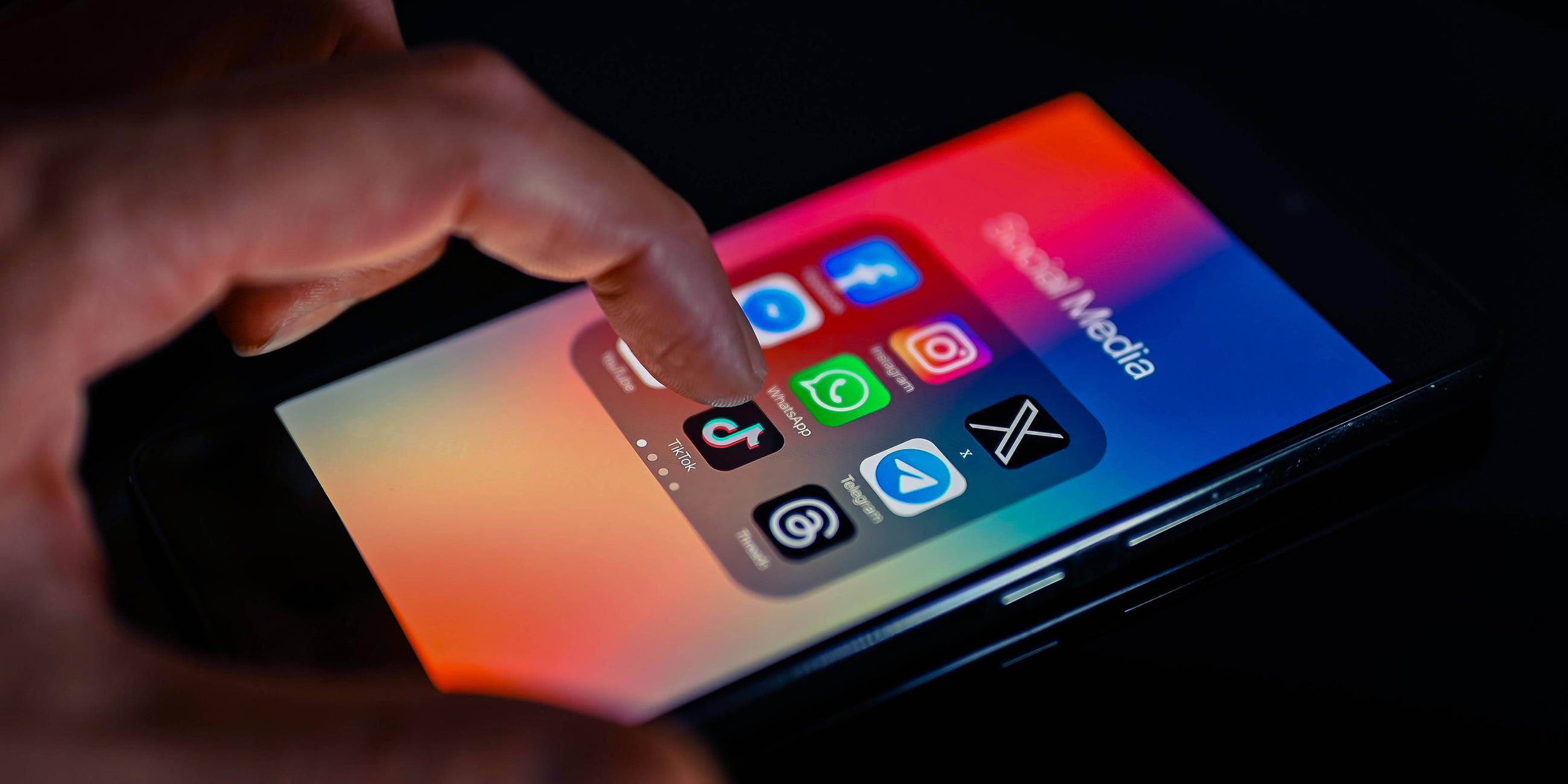 Tik Tok App auf einem Smartphone