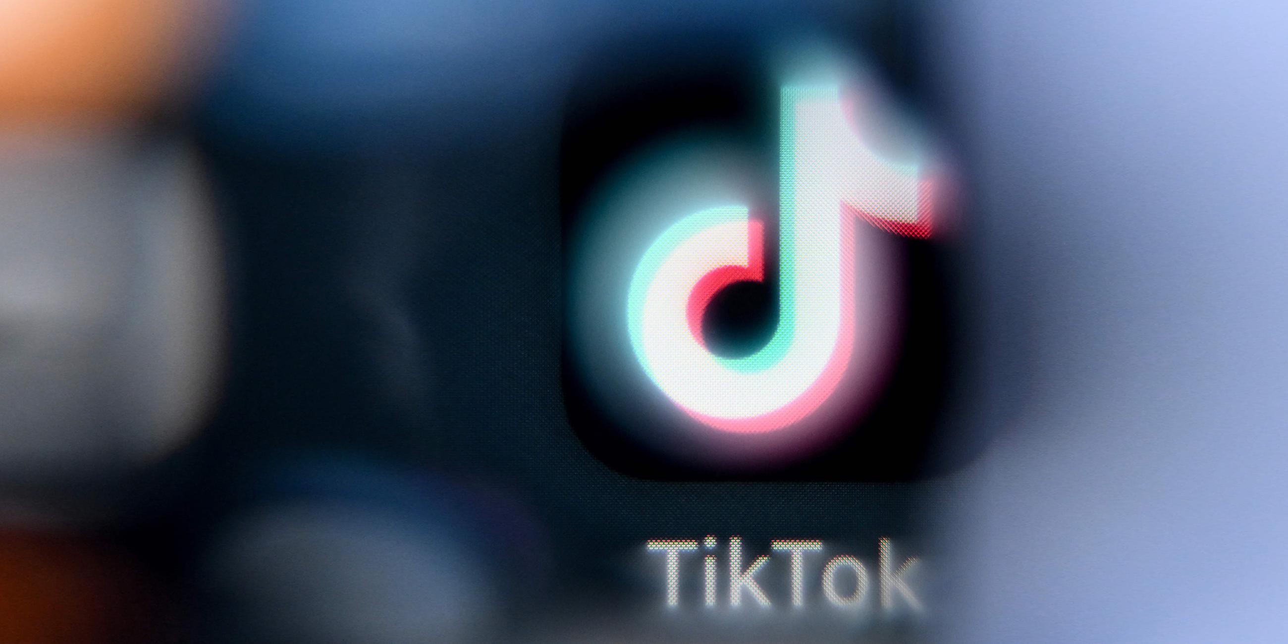 Nahaufnahme von der App TikTok