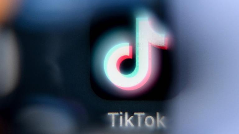 Nahaufnahme von der App TikTok