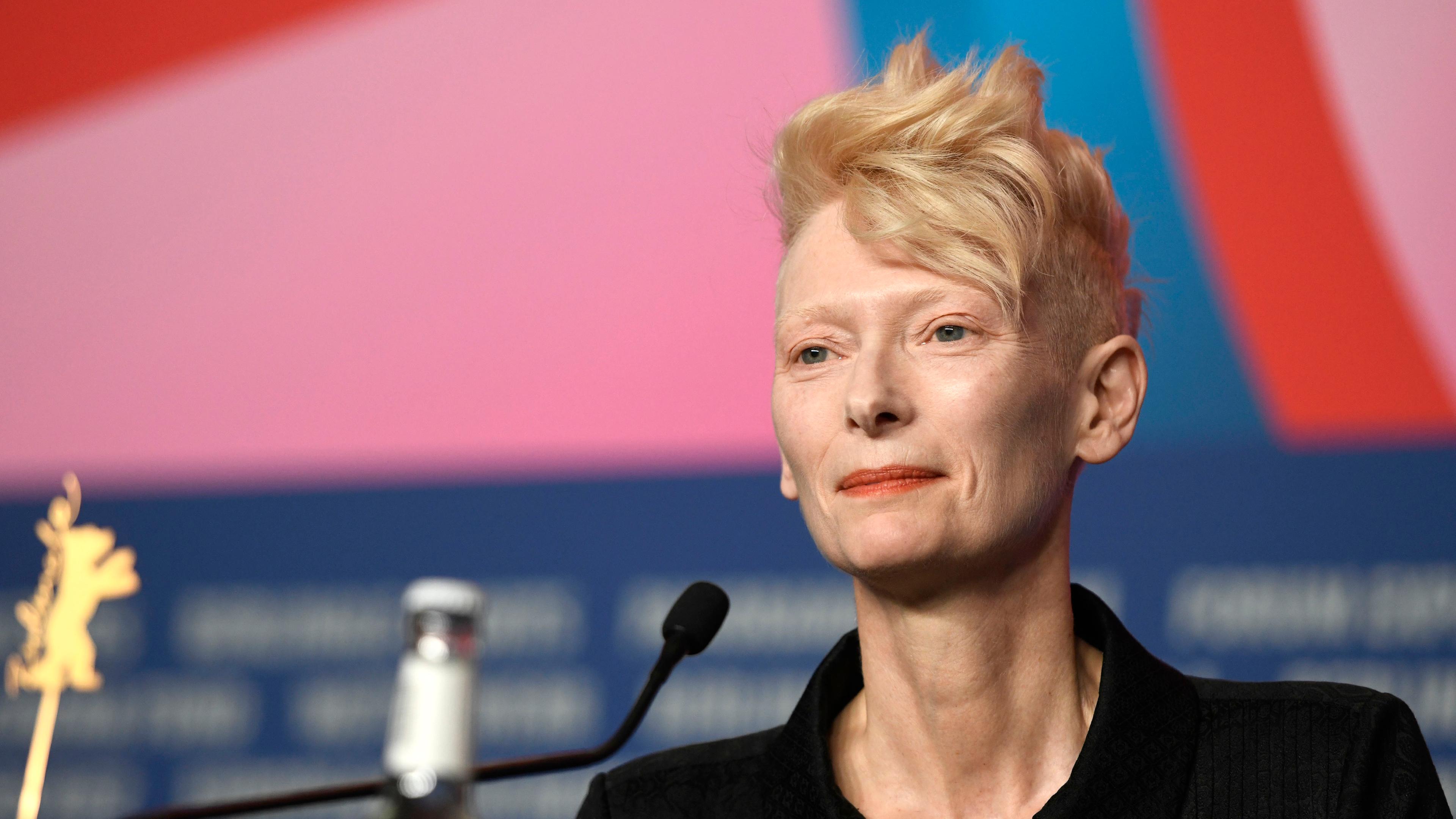 Berlinale 2025: Tilda Swinton bei der Pk zur Verleihung des Goldenen Ehrenbären