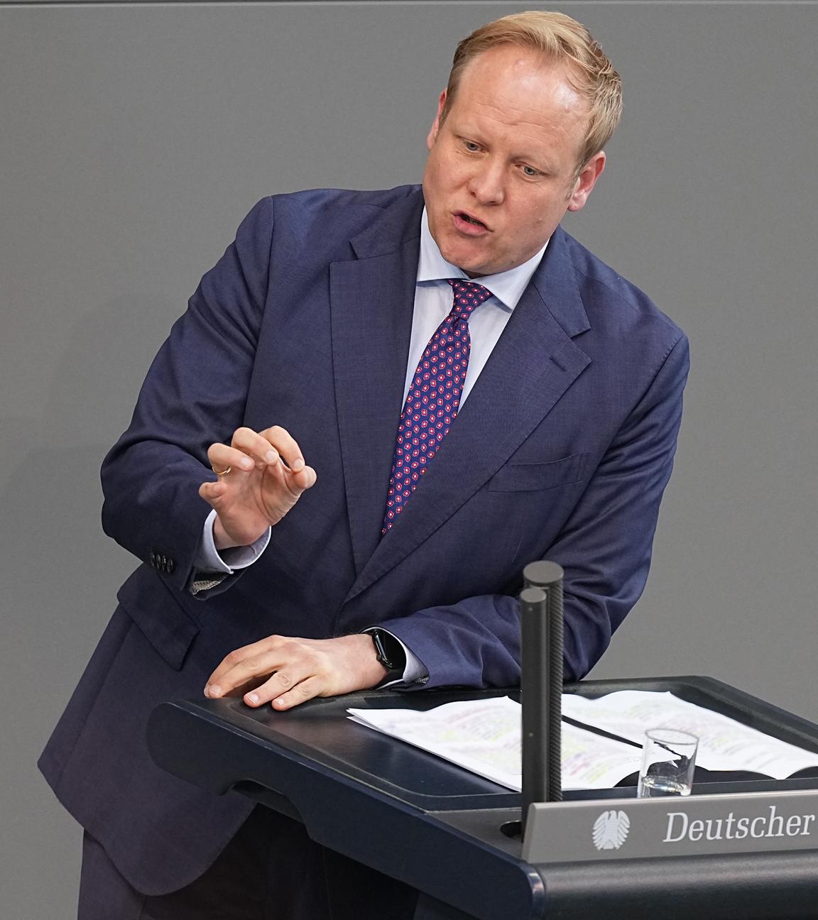 24.09.2025, Berlin: Tilman Kuban (CDU) spricht in einer Debatte im Bundestag.