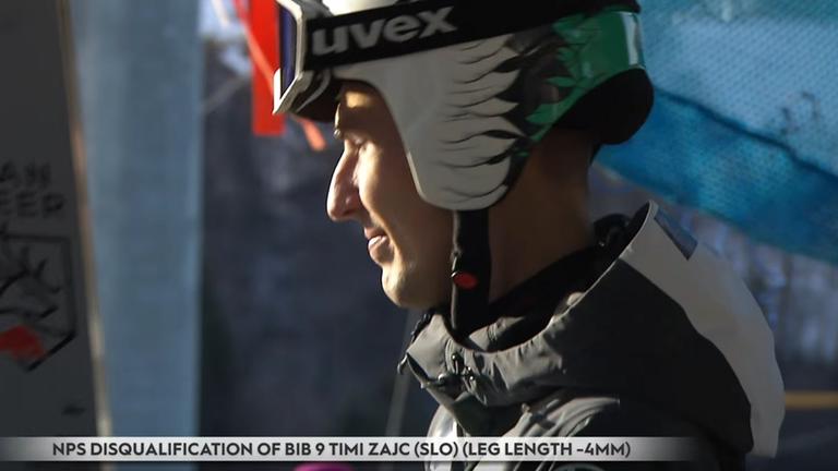 Skispringer Timi Zajc zum zweiten Mal disqualifiziert bei der Vierschanzentournee in Garmisch-Partenkirchen