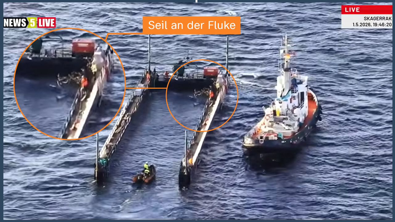 Seil an der Fluke