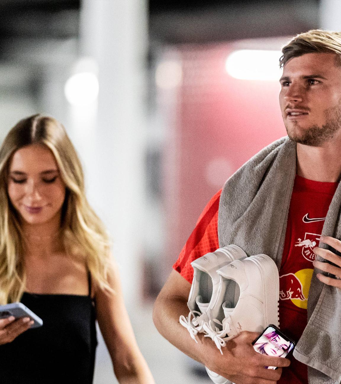 Timo Werner mit Partnerin Paula Lense. (Archiv)
