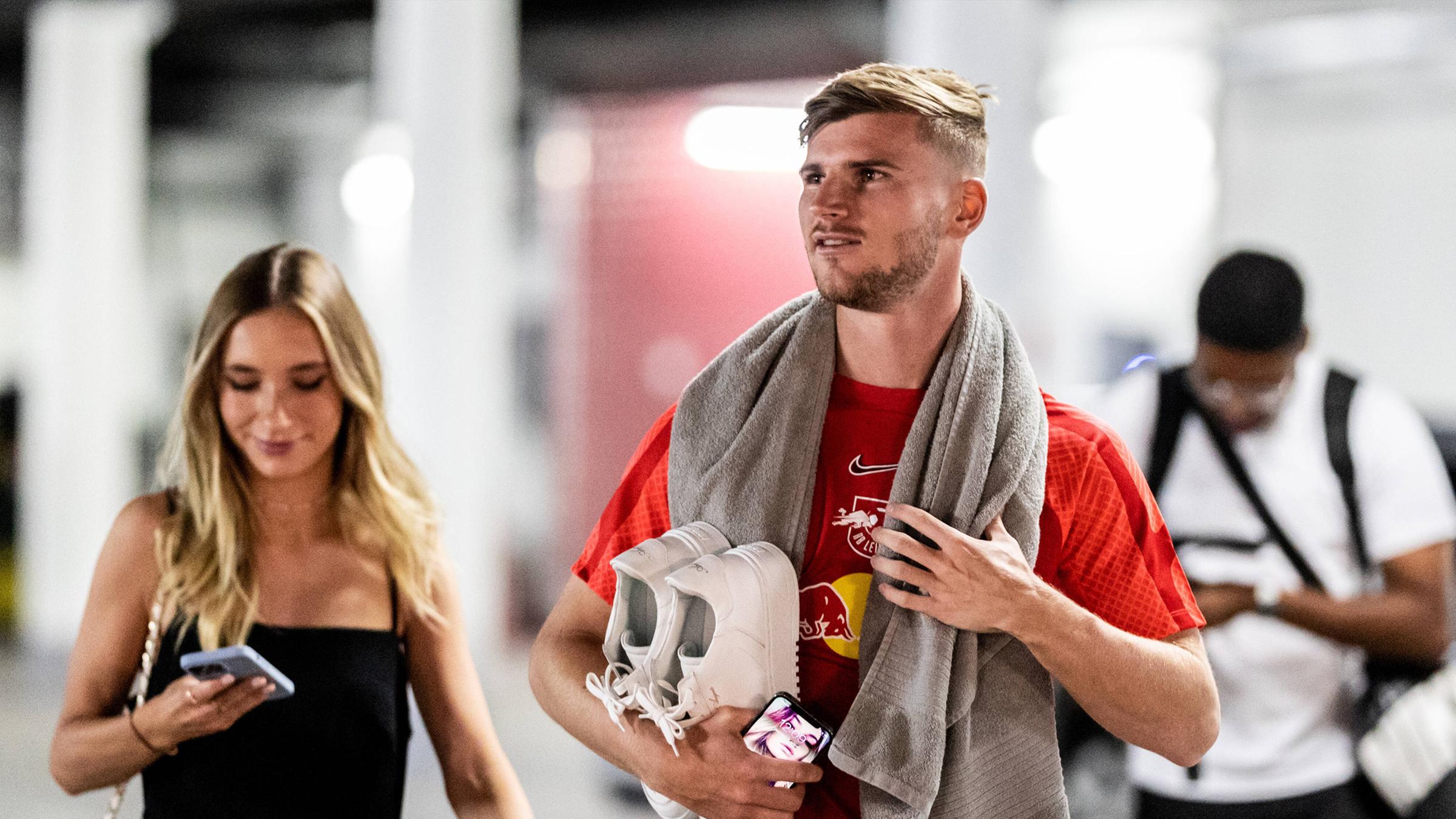 Timo Werner mit Partnerin Paula Lense. (Archiv)