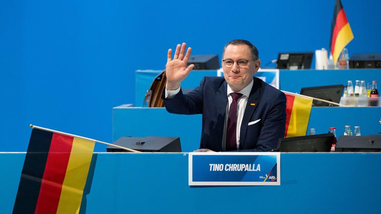 Tino Chrupalla auf Bundesparteitag der AfD