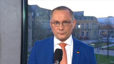 AfD-Vorsitzender Tino Chrupalla mit einer Reaktion zur Landtagswahl in Baden-Württemberg.