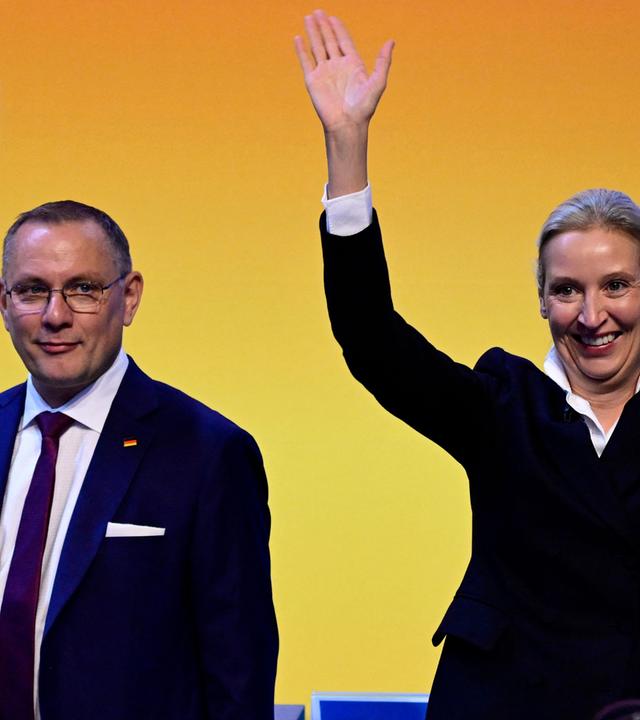 Tino Chrupalla und Alice Weidel