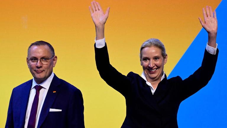 Tino Chrupalla und Alice Weidel