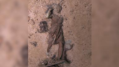 Dieses von der RMS Titanic Inc. veröffentlichte Bild zeigt die Bronzestatue "Diana von Versaille" der Titanic, aufgenommen am 01.09.2024
