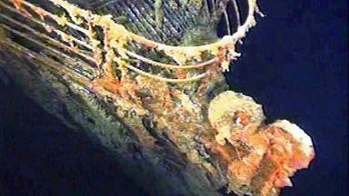 Unterwasseraufnahme des Wracks der "Titanic"