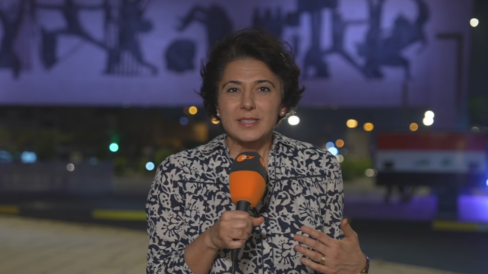 ZDF-Korrespondentin Golineh Atai in Bagdad im Interview mit ZDFheute live