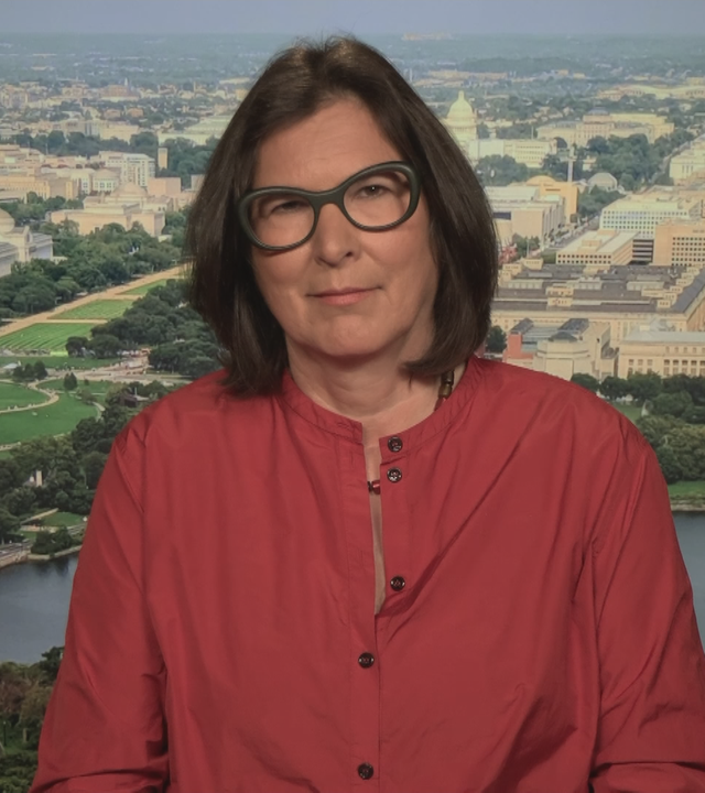 ZDF-Korrespondentin Heike Slansky in Washington im Interview mit ZDfheute live