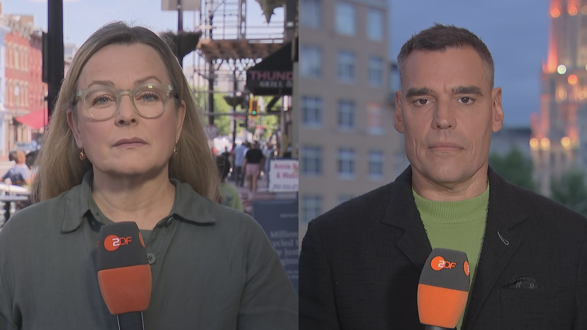 Die ZDF-Korrespondenten Claudia Bates und Armin Coerper im Interview mit ZDFheute live