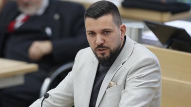 Tobias Rausch (AfD) im Landtag von Sachsen-Anhalt. (Archiv)