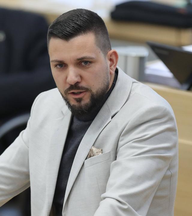 Tobias Rausch (AfD) im Landtag von Sachsen-Anhalt. (Archiv)