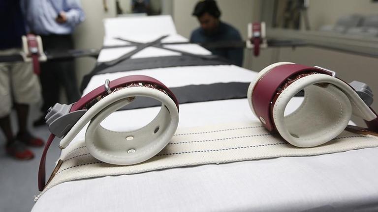 Eine Hinrichtungskammer in einem Gefängnis in den USA