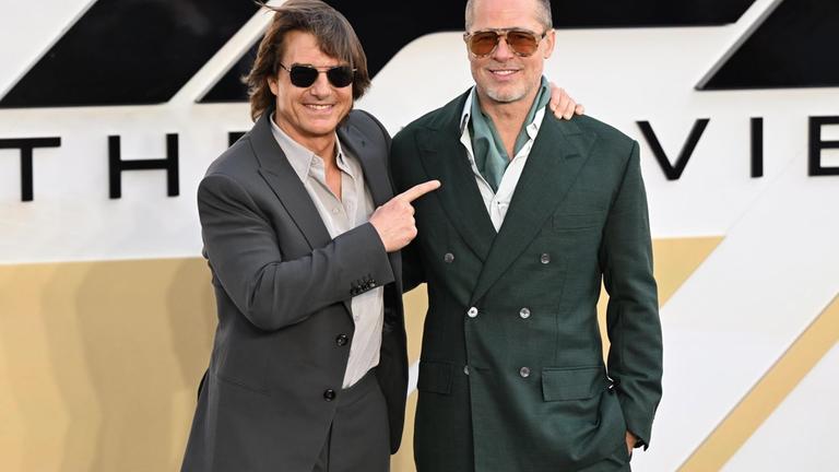 Tom Cruise und Brad Pitt bei "F1" Premiere
