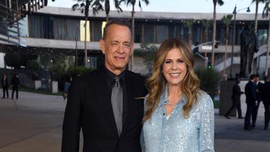 Schauspieler-Ehepaar Tom Hanks und Rita Wilson bei der Eröffnung der David Geffen Gallerie im Los Angeles County Museum of Arts im April 2026.