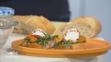 Tomaten-Aprikosen Bruschetta 