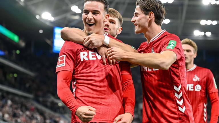 Said El Mala (1. FC Köln) jubelt.