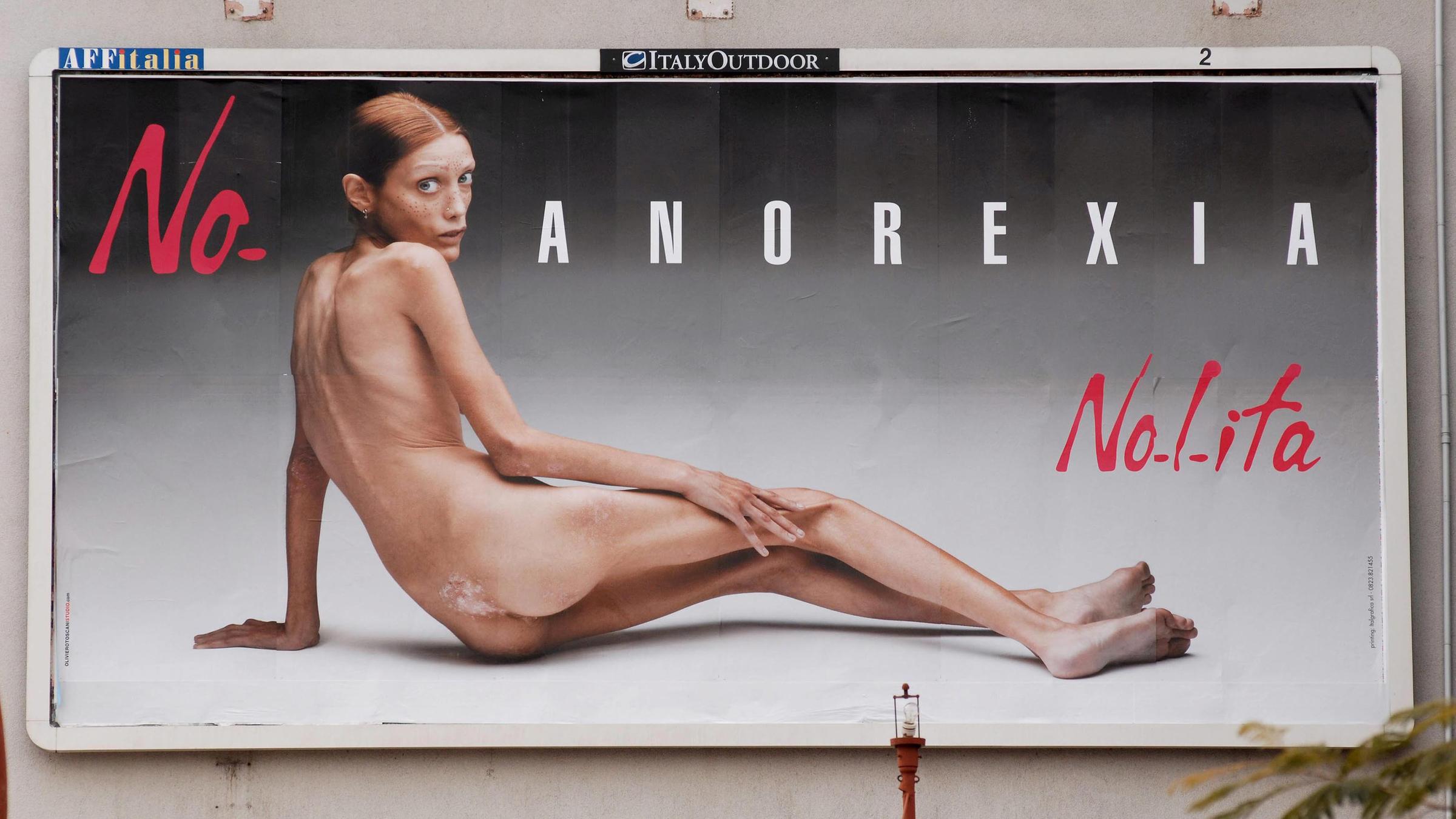 Anorektisches Model Isabelle Caro