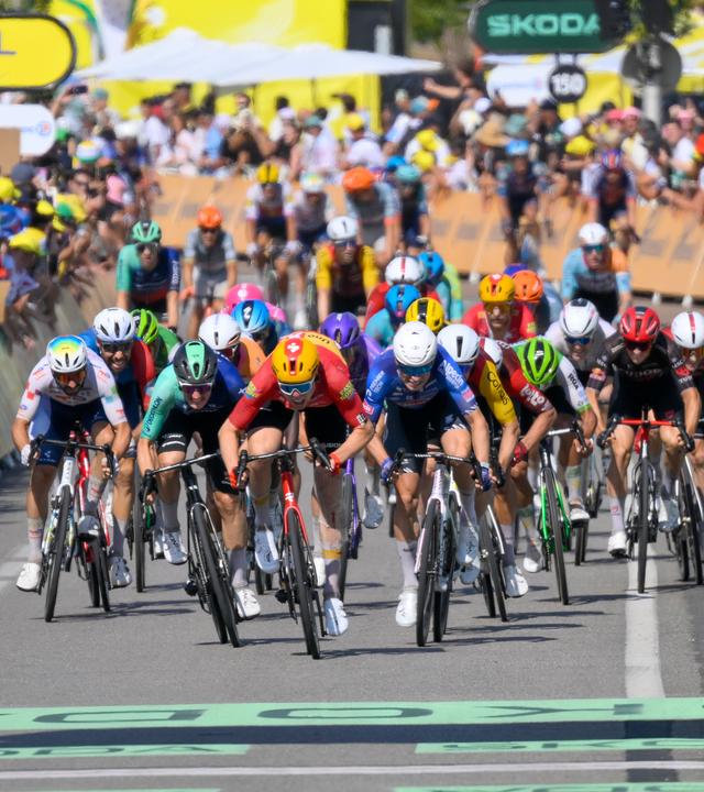 Zielsprint bei der 11. Etappe der Tour de France