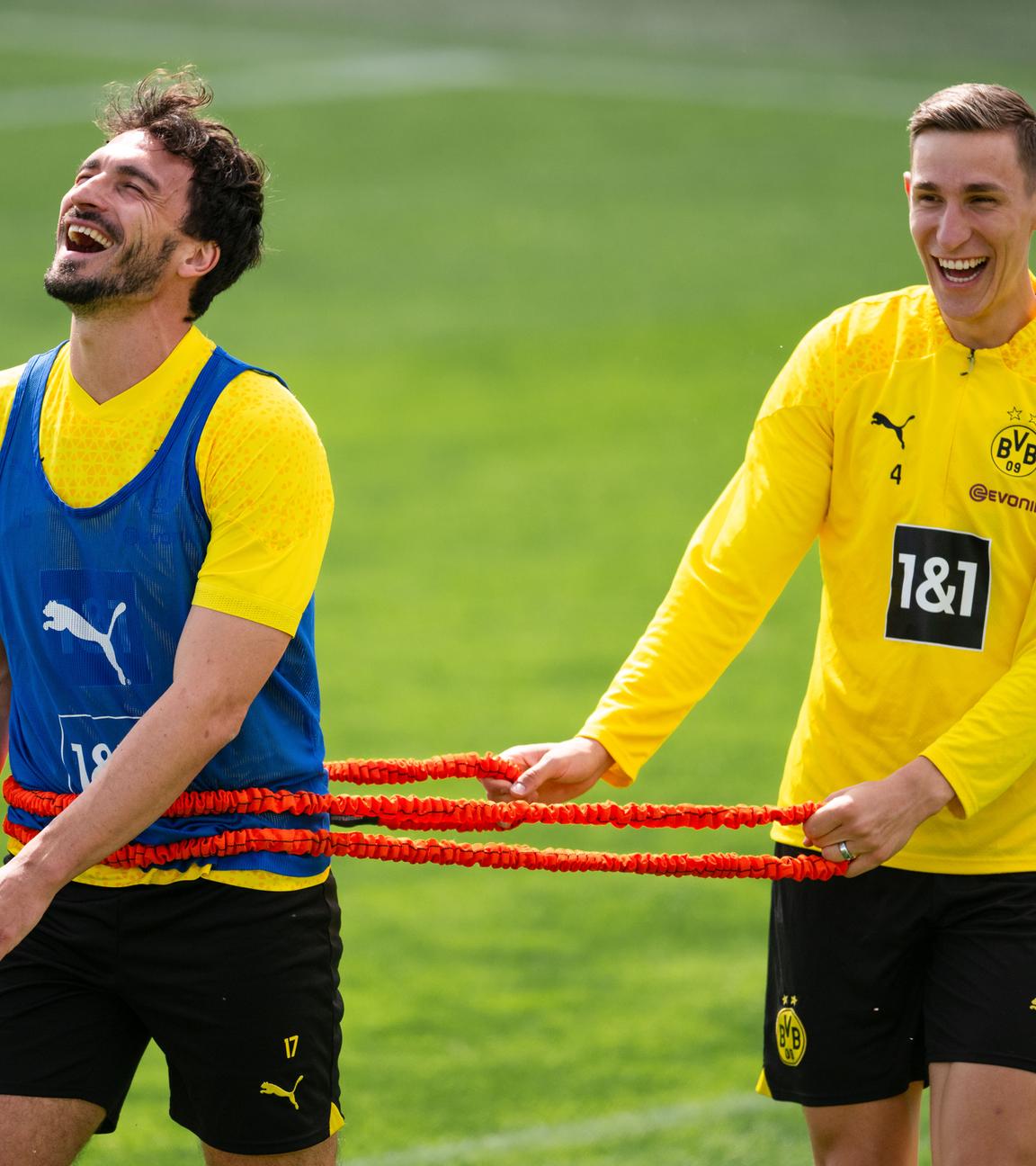 Mats Hummels und Nico Schlotterbeck im BVB-Training