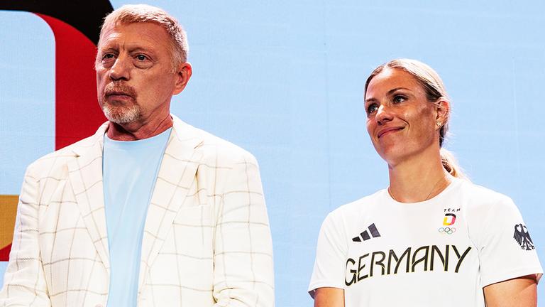 Boris Becker und Angelique Kerber sind zu sehen.