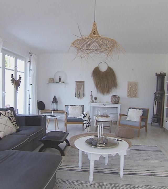 Ein Wohnzimmer im Woodstock-Style