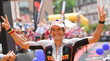 Sebastian Kienle jubelt der EM 2017