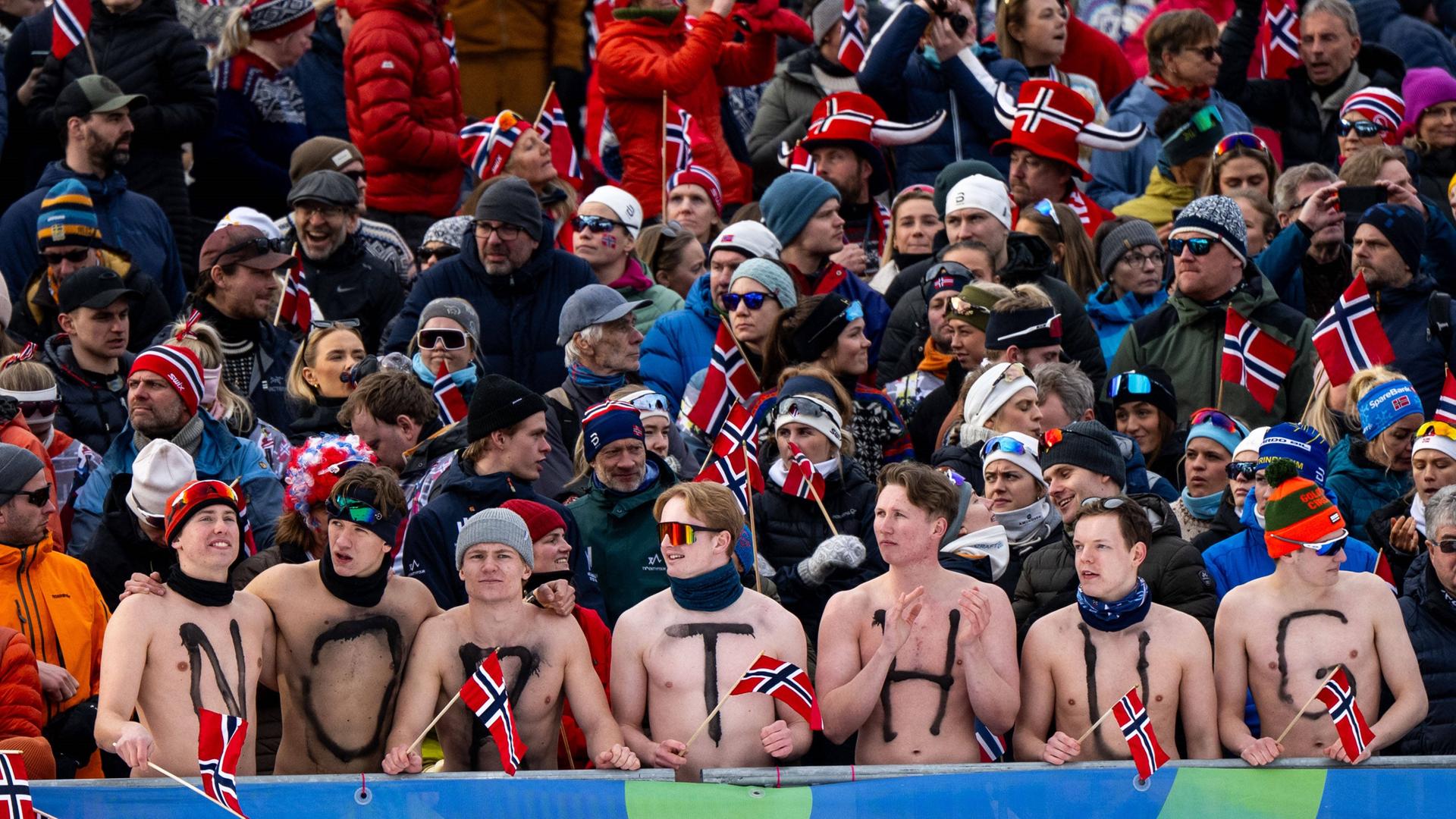 Zuschauer-Tribüne in Trondheim