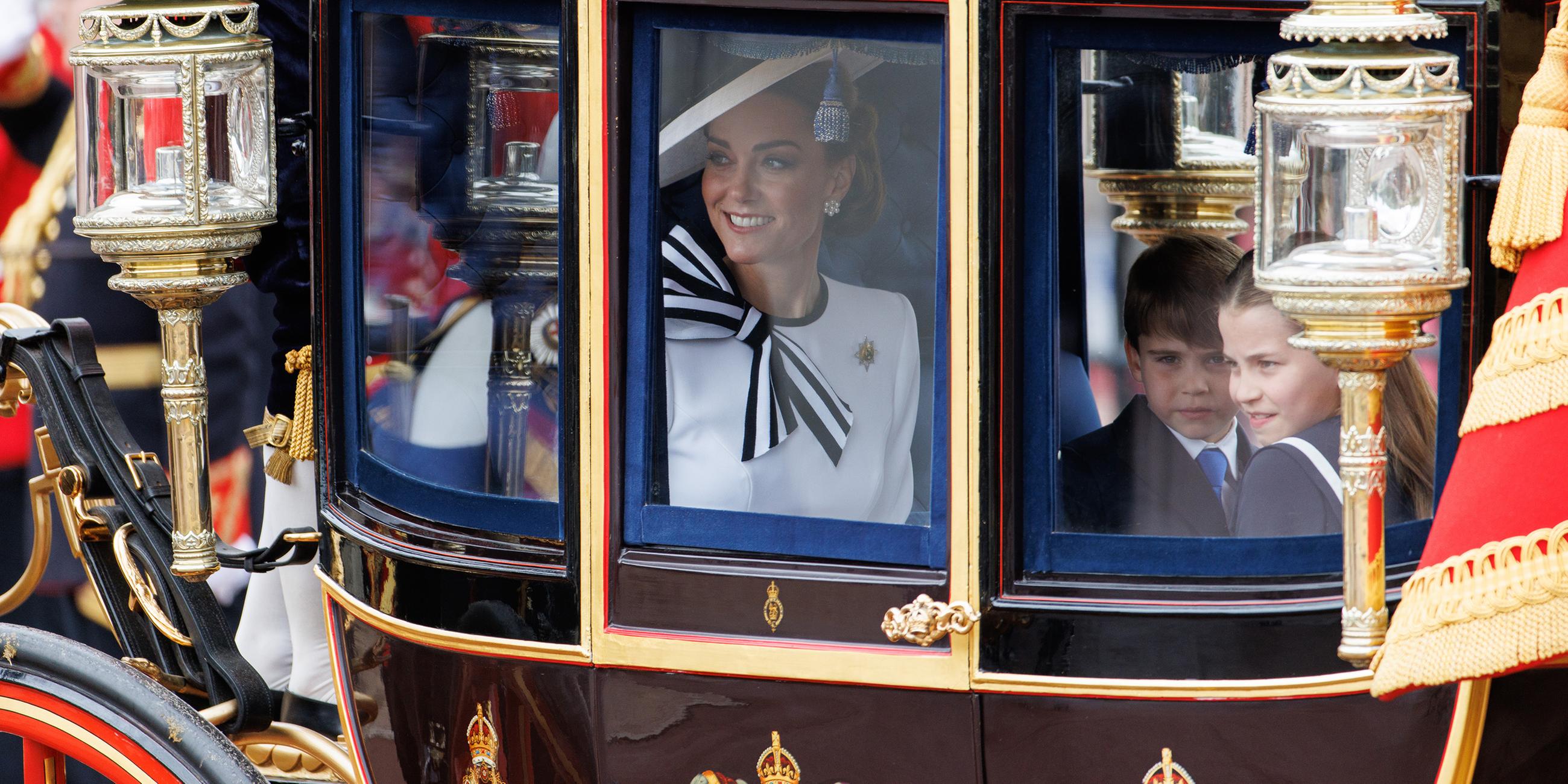 Prinzessin Catherine in ihrer Kutsche