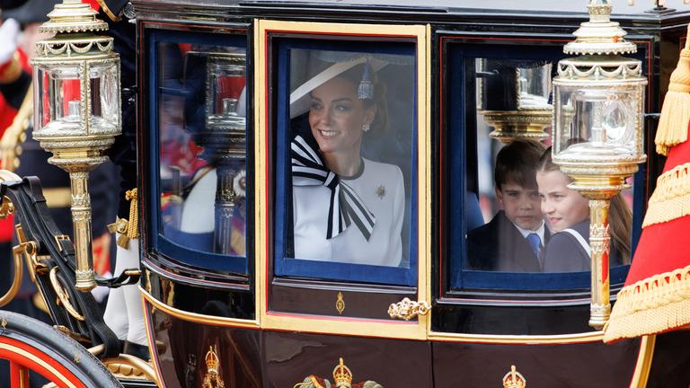 Prinzessin Catherine in ihrer Kutsche