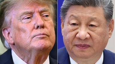 This combination of pictures created on September 16, 2026 shows (L/R) US President Donald Trump in Washington, DC, on September 4, 2026 and China's President Xi Jinping in Bishkek on September 1, 2026.