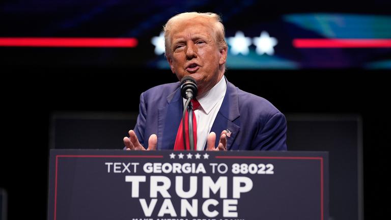  Donald Trump bei der Wahlkampfveranstaltung in Savannah, Georgia