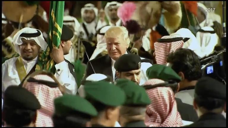 Donald Trump in der Menge