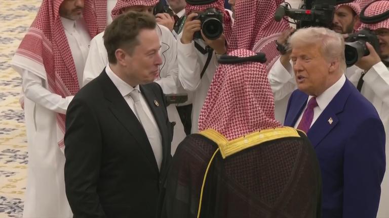 Donald Trump und Elon Musk in Katar