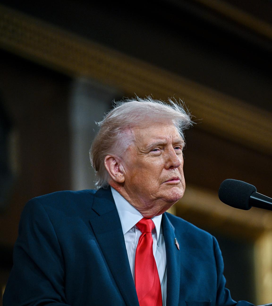 US-Präsident Donald Trump hält die Rede zur Lage der Nation.