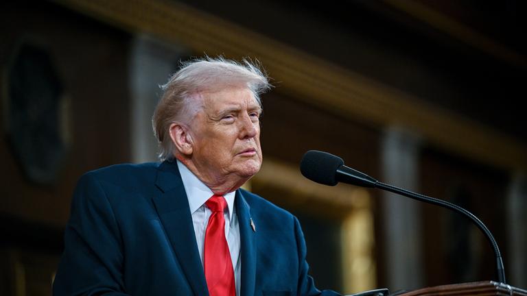 US-Präsident Donald Trump hält die Rede zur Lage der Nation.