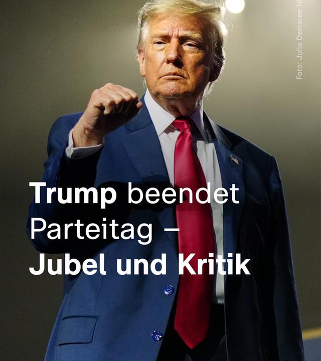 Trump beendet Parteitag