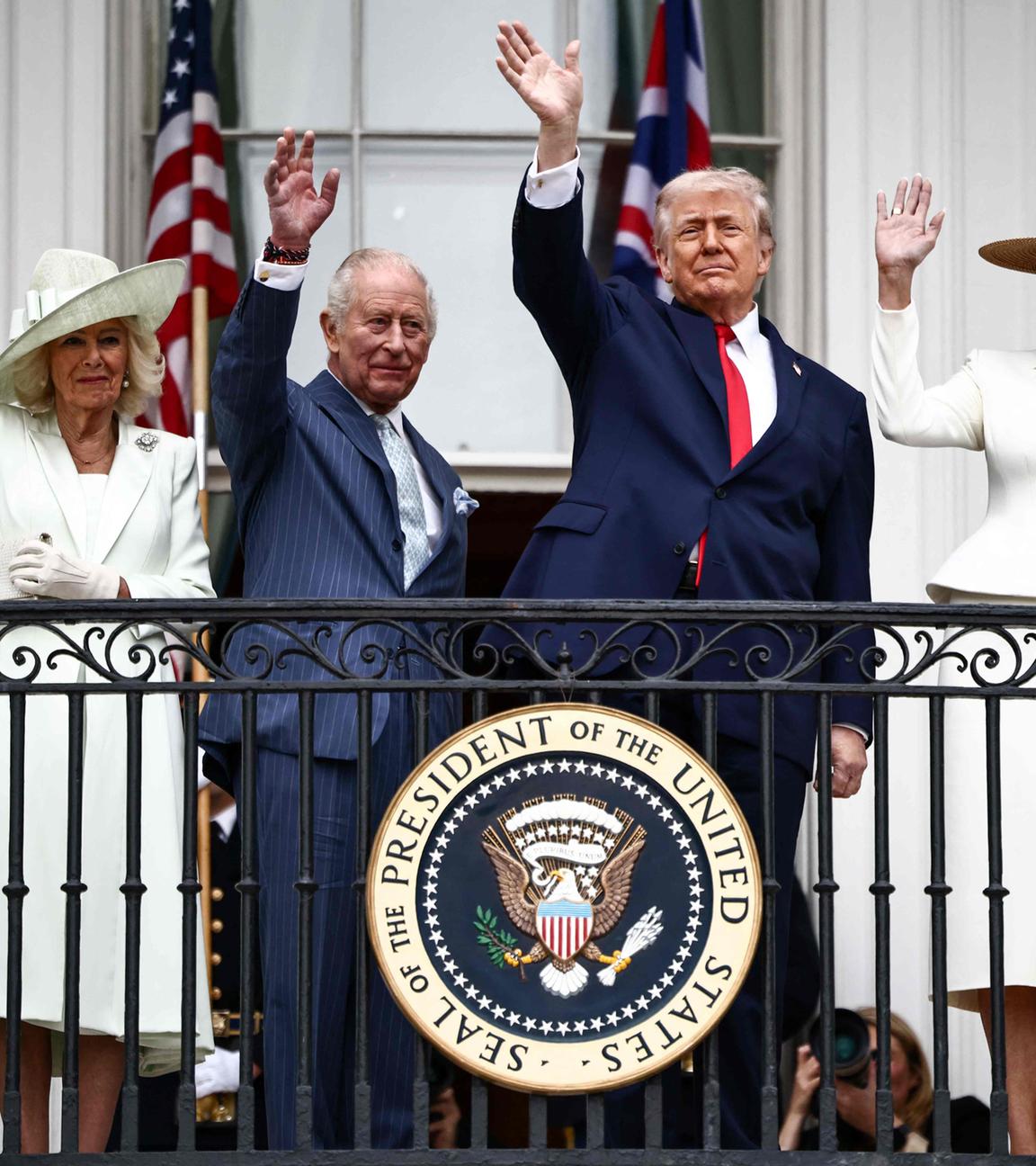 US Präsident Donald Trump empfängt Konig Charles III. im Weißen Haus