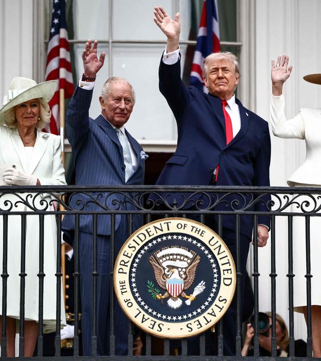 US Präsident Donald Trump empfängt Konig Charles III. im Weißen Haus