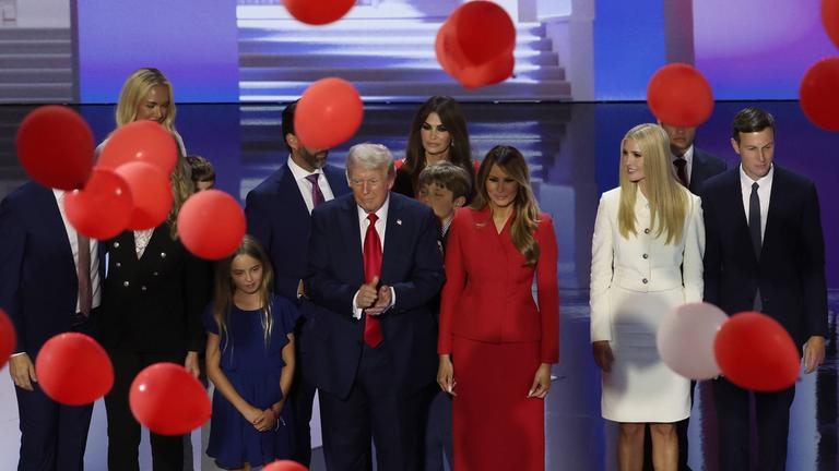 Donald Trump mit Familie