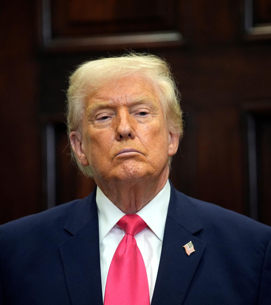 Trump gibt eine Erklärung zu Trump-Konten in Washington ab