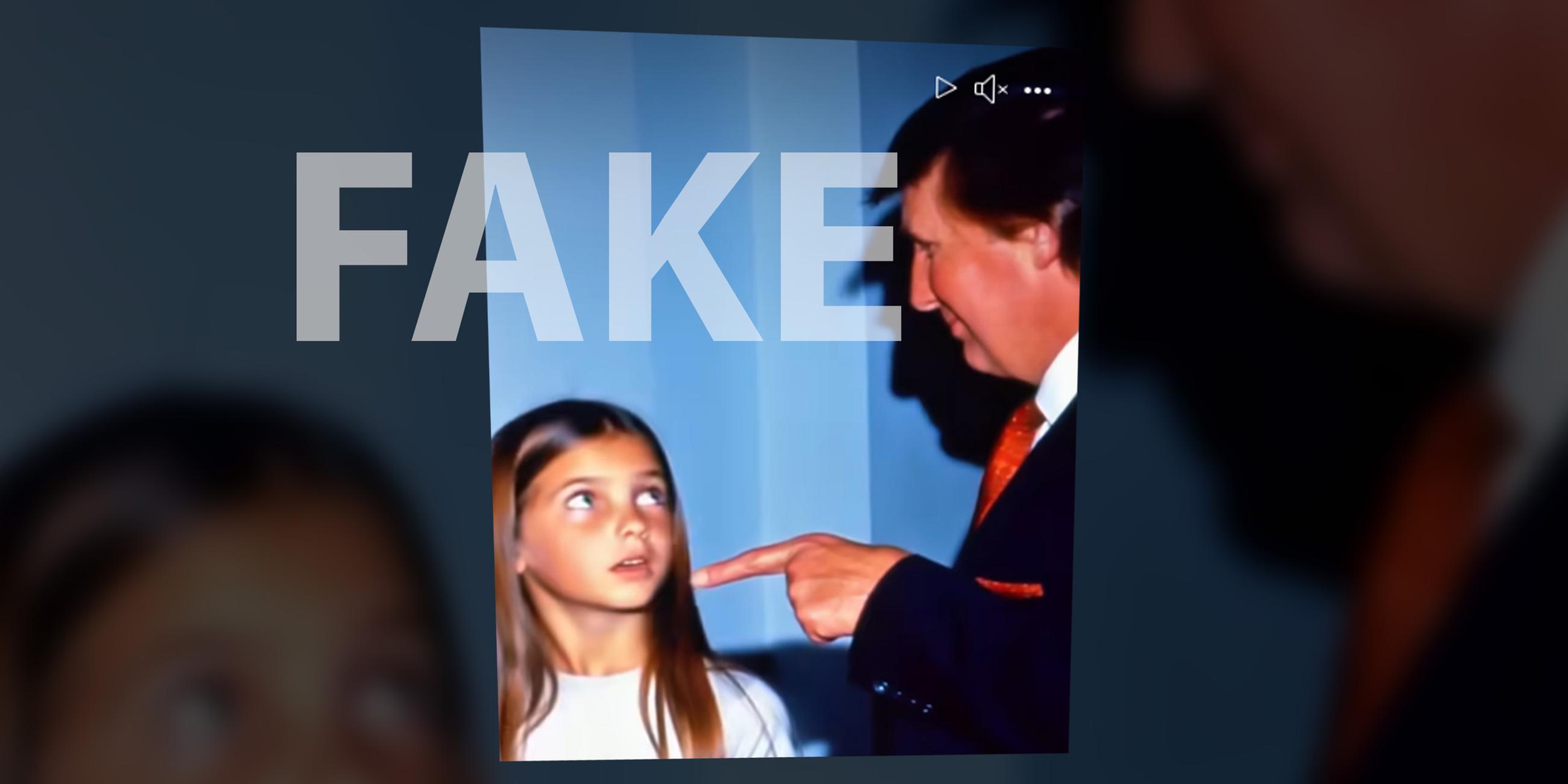 Social Media Fakefoto zeigt Donald Trump