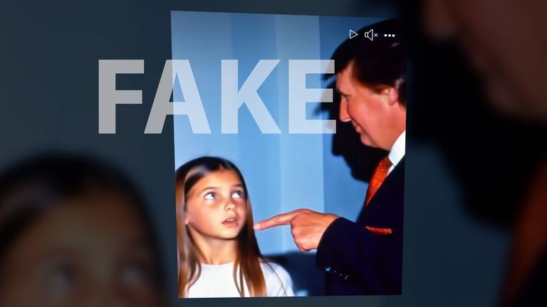 Social Media Fakefoto zeigt Donald Trump
